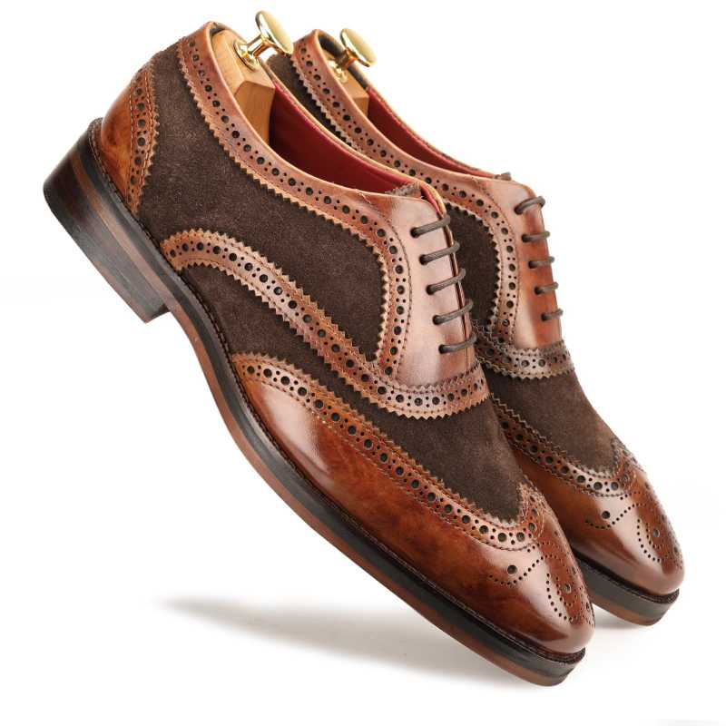 The London Wingtip Brogues in Hybrid Brown - Escaro Royale