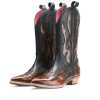 Olympus Handpainted Flame Cowboy Boots - Escaro Royale