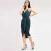 Elisa Pyramid Heel Pearl Ankle-Strap Green 1022 - Escaro Royale
