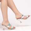 Bianca Floral Pyramid Heels 1022 - Escaro Royale