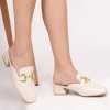 Luisa Luxury Horsebit Nude Mules 1022 - Escaro Royale