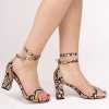 Fiona ankle straps block heels 1022 - Escaro Royale