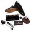 Black Full Grain Leather Kiltie Monkstrap shoes - Escaro Royale