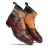 Enigma Brown Luxury Boots - Escaro Royale