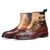 Enigma Brown Luxury Boots - Escaro Royale