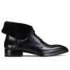 Stalwart Black Designer Fur Boots - Escaro Royale