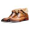 Stalwart Tan Designer Fur Boots - Escaro Royale