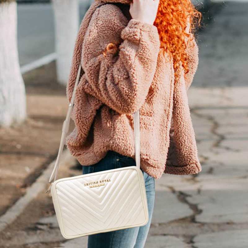 Rapunzei Pearl White Sling Bag - Escaro Royale