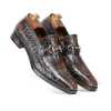 Garett Textured Horsebit Slipons in Black - Escaro Royale