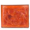 The Emboss Hand-Tooled Leather Bi-Fold Wallet - Escaro Royale