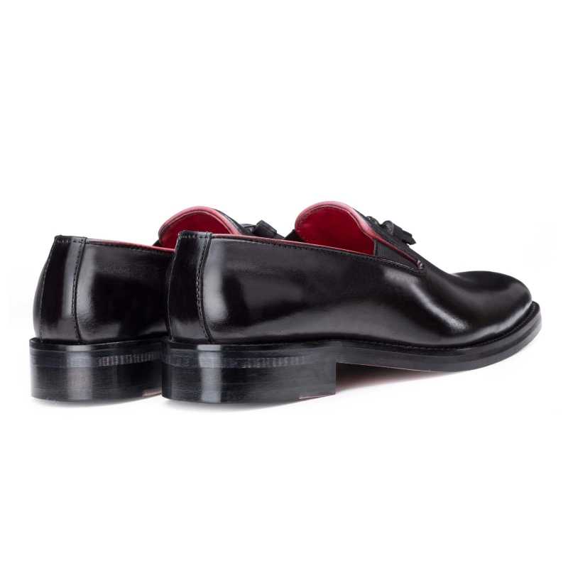 Designer Black Tassel Loafer - Escaro Royale