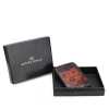 The ATHENS Hand-Tooled Leather Cash Card Holder IN Brown - Escaro Royale