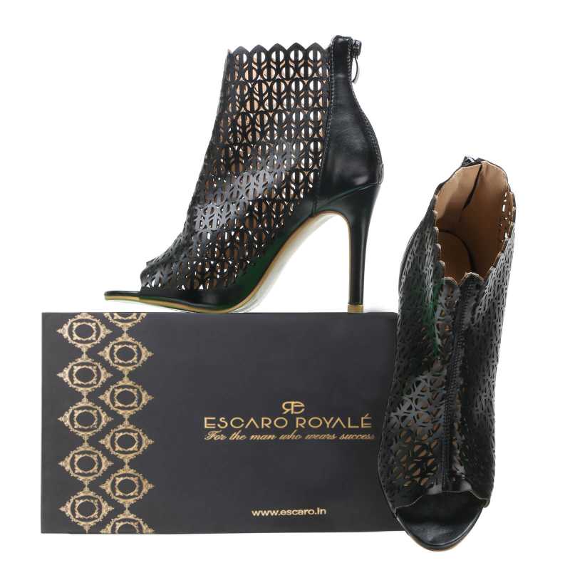 Cecilla High Heel Zipper Boots 1022 - Escaro Royale