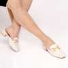 Luisa Luxury Horsebit Nude Mules 1022 - Escaro Royale