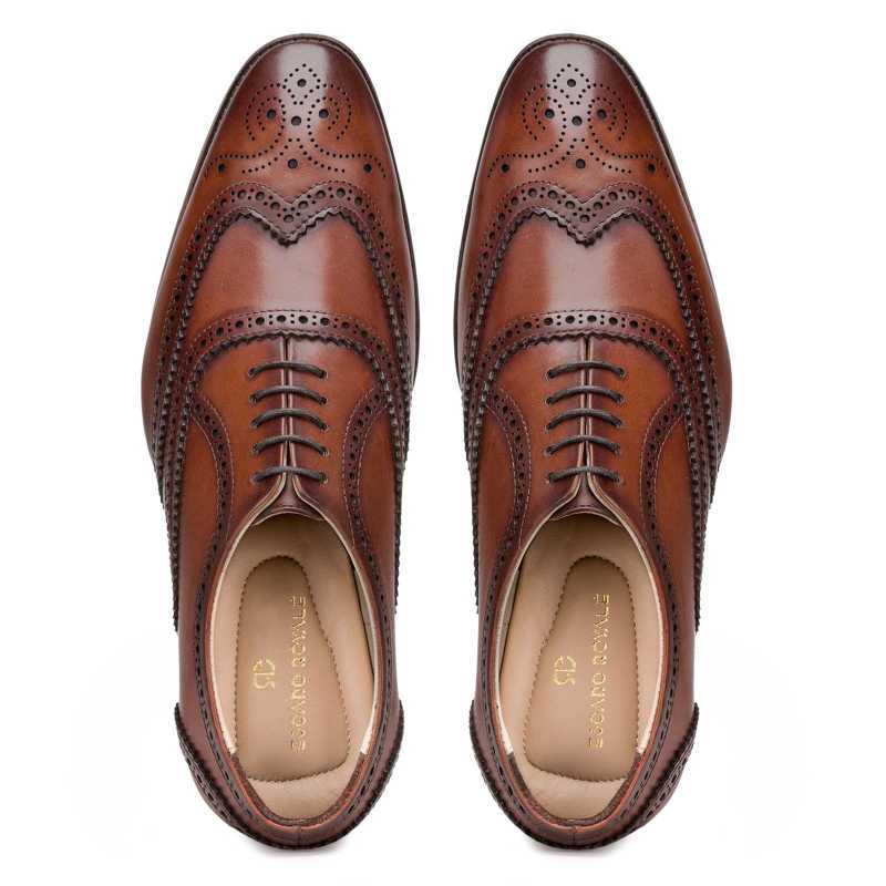 Brown Wingtip Brogue - Escaro Royale