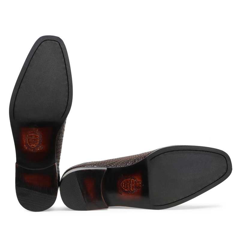 The Boone Weaved Oxford in Olive - Escaro Royale