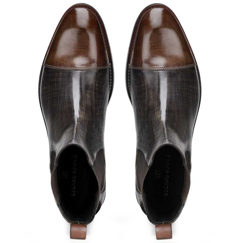 The Christopher Chelsea in Grey Brown - Escaro Royale