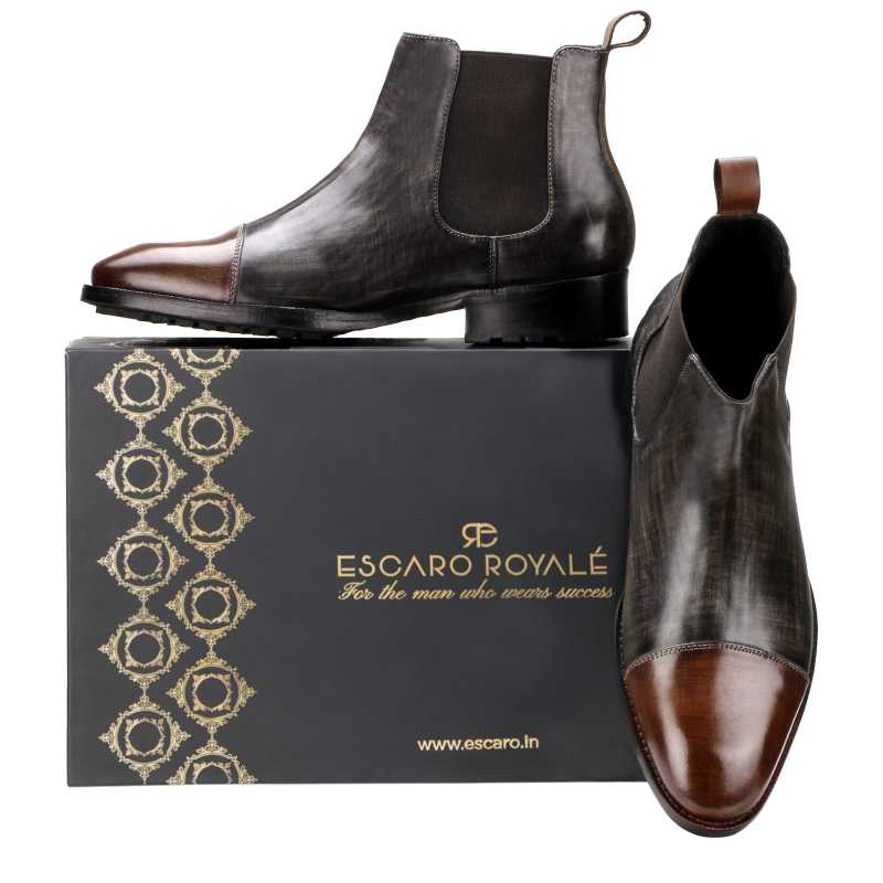 The Christopher Chelsea in Grey Brown - Escaro Royale
