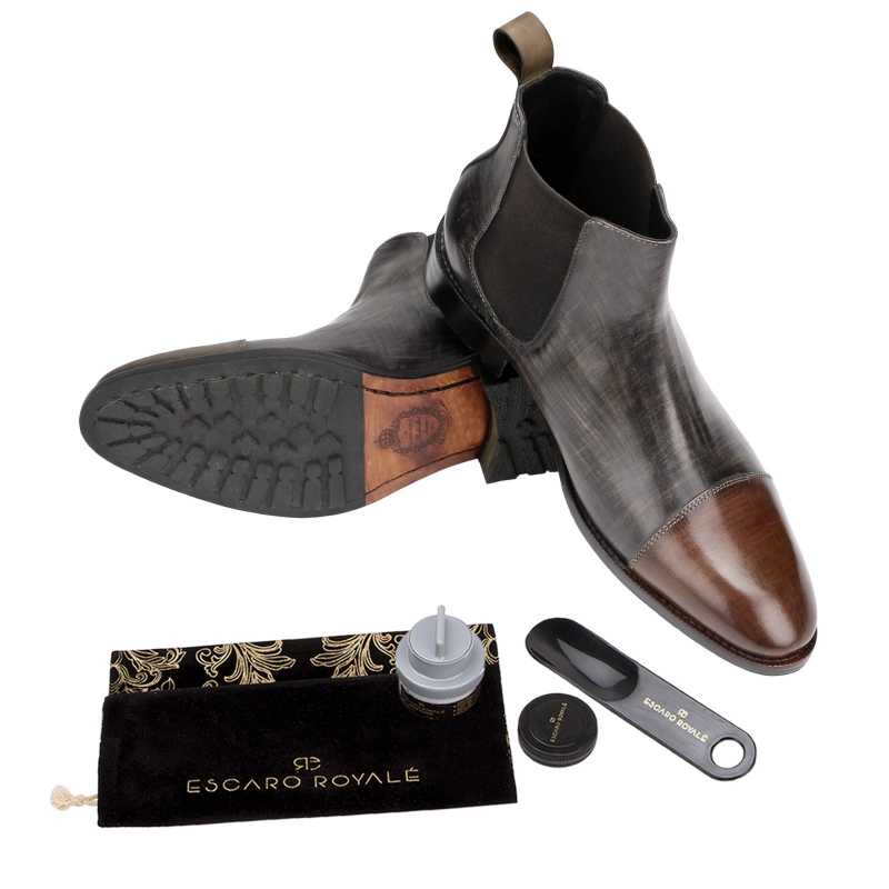 The Christopher Chelsea in Grey Brown - Escaro Royale