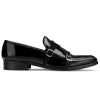 The Erikson Double Monk Designer Slip On in Black - Escaro Royale