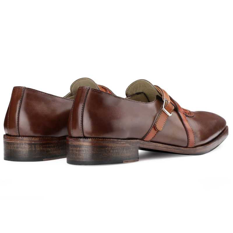 The Drake Cross Monk in Brown Tan - Escaro Royale