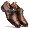 The Henry Toecap Monkstrap in Cognac - Escaro Royale