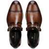 The Henry Toecap Monkstrap in Cognac - Escaro Royale