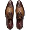 The Cabot Tripple Textured Oxford in Brown Tan - Escaro Royale