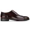 The Livingstone Medallion Toe Oxford in Dark Brown - Escaro Royale