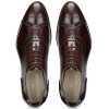 The Livingstone Medallion Toe Oxford in Dark Brown - Escaro Royale