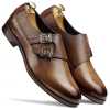 The Samuel Designer Double Monk in Cognac - Escaro Royale