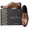 The Samuel Designer Double Monk in Cognac - Escaro Royale