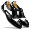 The Golf Designer Brogue in Black White - Escaro Royale