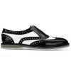 The Golf Designer Brogue in Black White - Escaro Royale