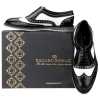The Golf Designer Brogue in Black White - Escaro Royale