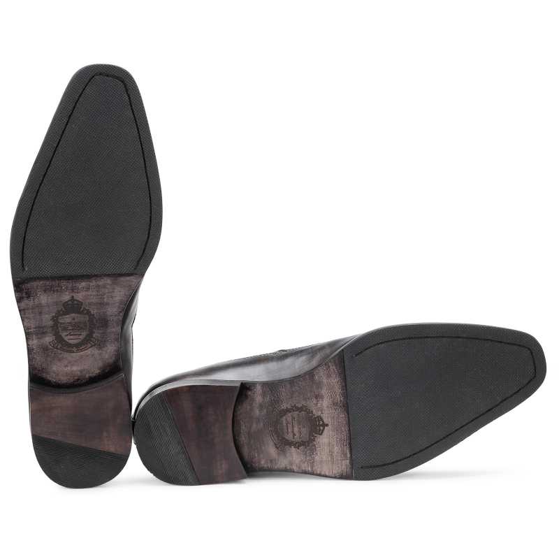 The Hernan Toecap Ankle Boot in Grey - Escaro Royale