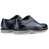 The Cortes Designer Oxford in Blue - Escaro Royale