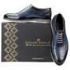 The Cortes Designer Oxford in Blue - Escaro Royale