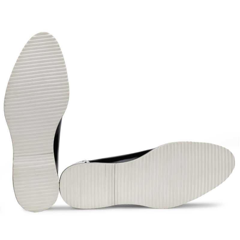 The Cortes Designer Oxford in Black White - Escaro Royale
