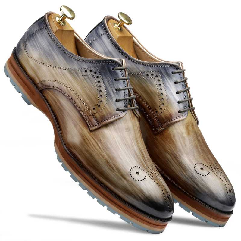 The Aurora Ultralight Derby In Natural Wood Finish - Escaro Royale