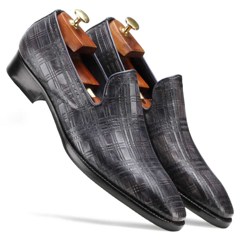 Carpo Embossed Loafers - Escaro Royale