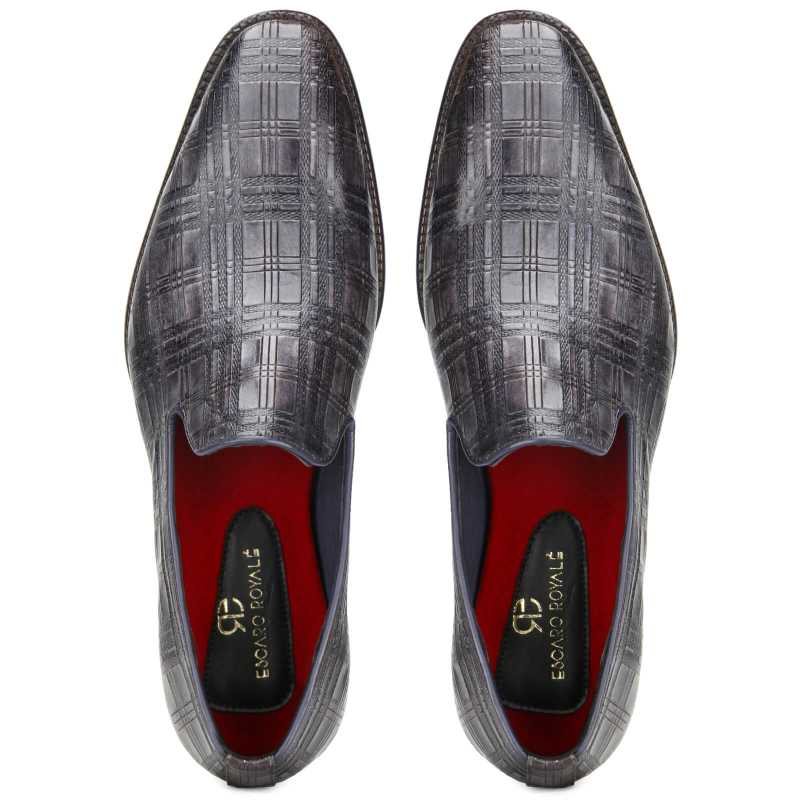 Carpo Embossed Loafers - Escaro Royale