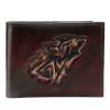 Brown Embossed Leather Mens Wallet - Escaro Royale