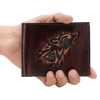 Brown Embossed Leather Mens Wallet - Escaro Royale