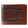 Brown Hand - Tooled Leather Mens Wallet - Escaro Royale