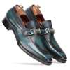 Vanetia Dual Shade Horsebit Slipons in Blue - Escaro Royale