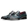 Vanetia Dual Shade Horsebit Slipons in Blue - Escaro Royale