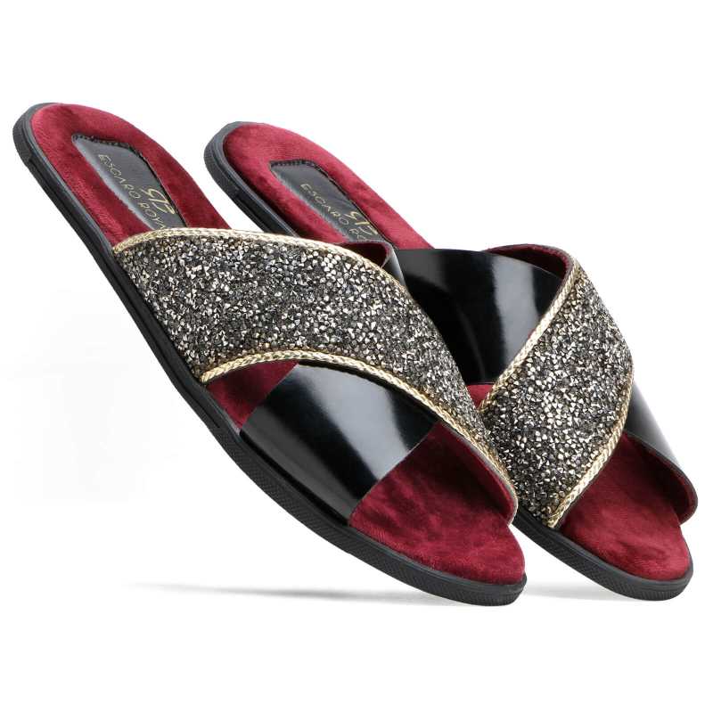 Dynamo Embellished Sliders - Escaro Royale