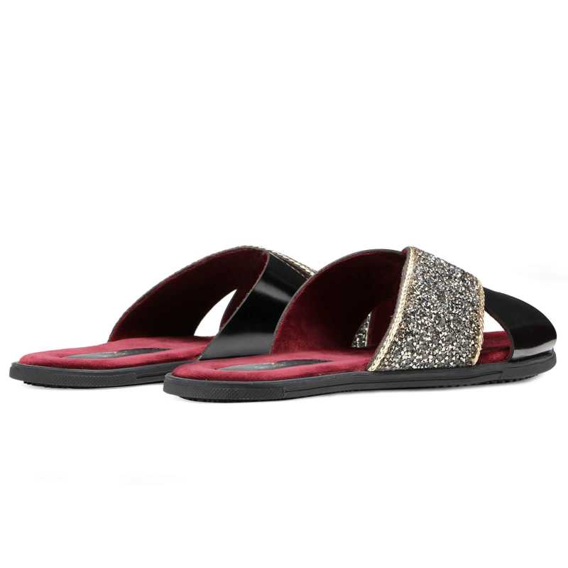 Dynamo Embellished Sliders - Escaro Royale