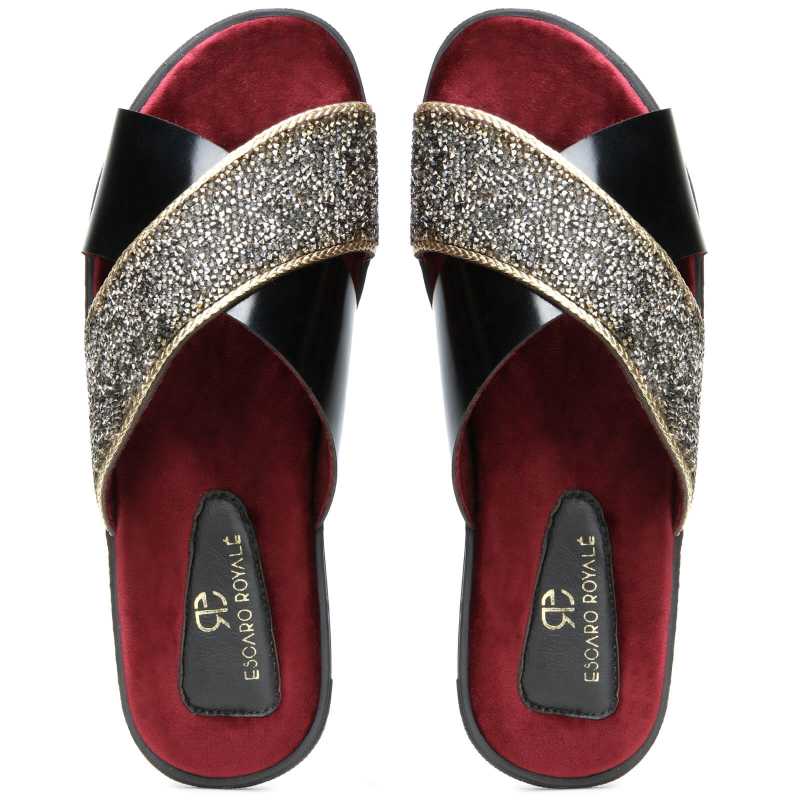 Dynamo Embellished Sliders - Escaro Royale